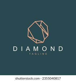 Gemstone Logo Stone Jewelry Vector Template Premium