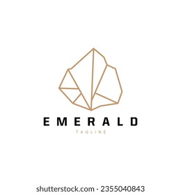 Edelstein Logo Stone Schmuck Vektorvorlage Premium