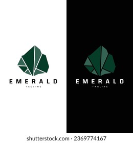 Gemstone Logo Stone Jewelry Vector Template Premium