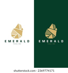 Gemstone Logo Stone Jewelry Vector Template Premium