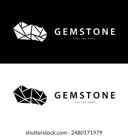 Gemstone Logo Stone Jewelry Vector Template Premium