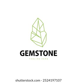 Plantilla de Vector de la joyería de la piedra del logotipo de la piedra preciosa Premium