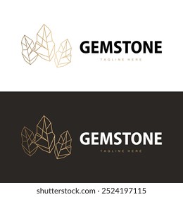 Gemstone Logo Stone Jewelry Vector Template Premium