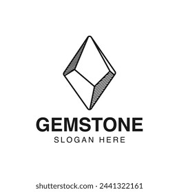 gemstone logo template vector illustration