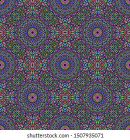 Gemstone mandala pattern background art - spiritual bohemian abstract floral oriental vector wallpaper design