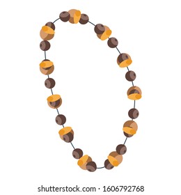 Gemstone necklace icon. Isometric of gemstone necklace vector icon for web design isolated on white background