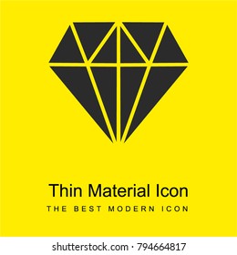 Gemstone Store bright yellow material minimal icon or logo design
