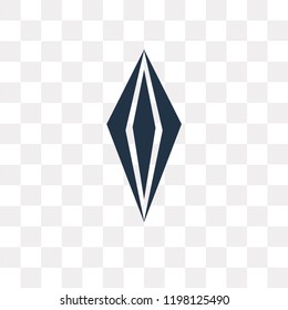 Gemstone vector icon isolated on transparent background, Gemstone transparency concept can be used web and mobile