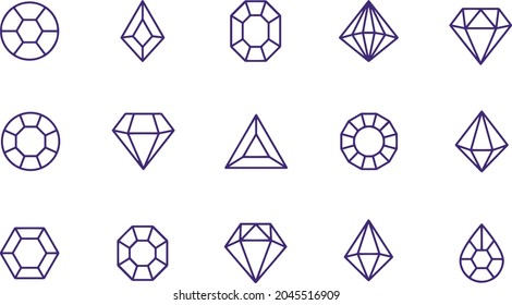 Vektordesign von Gemstones Symbol 