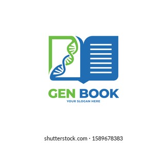 gen book design logo vector, education design concept