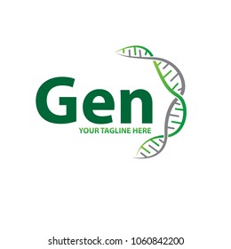 gen dna logo ilustration