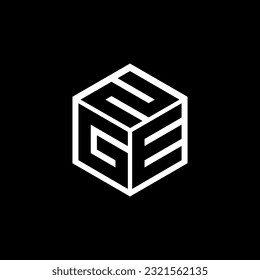 GEN letter logo design in illustration. Vector logo, calligraphy designs for logo, Poster, Invitation, etc.
