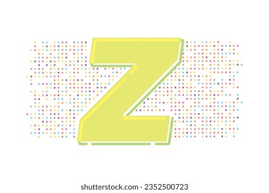 Gen Z, Generation Z, 2000's Kid, Future Generation, New Gen, Kids Logo, Gen Alpha, 2020 Vector Text Illustration Background	