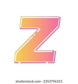 Gen Z, Generation Z, 2000's Kid, Future Generation, New Gen, Kids Logo, Gen Alpha, 2020 Vector Text Illustration Background	