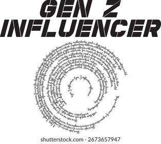 Gen z Influencer-Vektorgrafik
