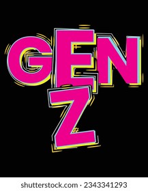 Diseño de camisetas de la generación Z, nacido en el diseño de camisetas de los años 90