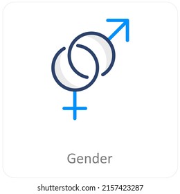 Gender Ans Science Icon Concept