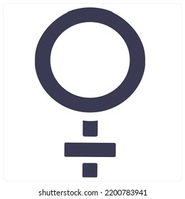 Gender And Bisexual icon concept