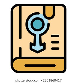 Rahmenvektorgrafik des Genderbuchs. Sexualerziehung. Pubertät Unterrichtsfarbe flach