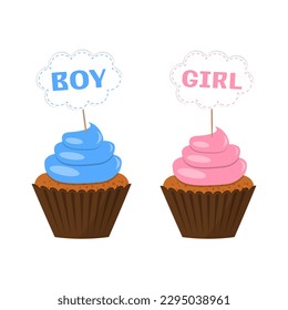 gender cupcake party. Boy or Girl