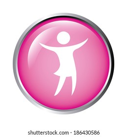 Gender design over white background, vector illustration