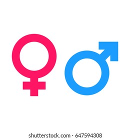 Gender equal sign vector icon. Men and women equal concept icon.