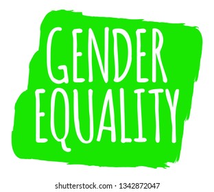 Gender Equality Banner. Gender equality Label and Logo. Logo Vector Illustration.