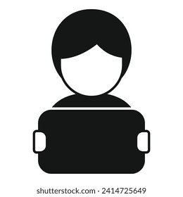 Icono de la tabla de igualdad de género vector simple. Retrato masculino de género. Cirugía de diversidad