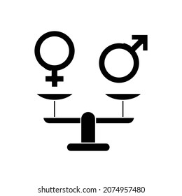 Gender equality color line icon. Women's rights. Corporate social responsibility. Sustainable Development Goals. SDG color sign. Pictogram for ad, web, mobile app