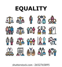 feminismo, inclusão, diversidade, direitos, justiça, paridade, equidade, emancipação igualdade de gênero empoderamento de cor ilustrações