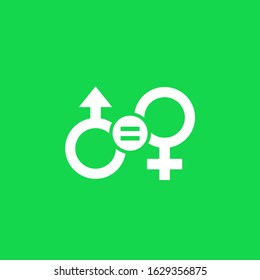 gender equality and equal rights icon