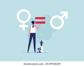 Igualdad de género, igualdad de trato entre hombres y mujeres en la sociedad empresarial. Equilibrio conceptual en la igualdad de oportunidades entre hombres y mujeres. oportunidades justas para diferentes géneros