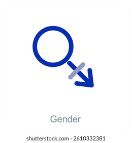 Gender and equality icon concept