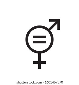 gender equality icon isolated on white background