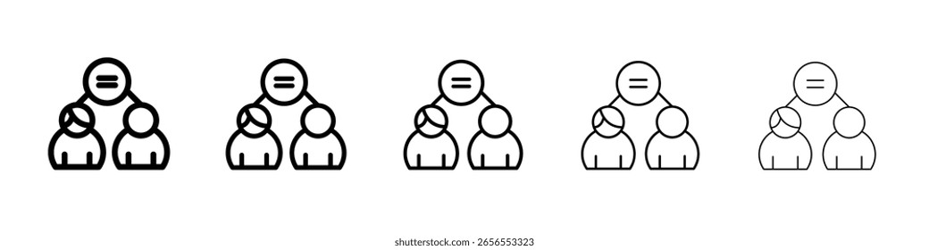 Geschlechtergleichstellung Symbol einfache Illustration Logoart
