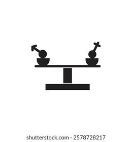 Gender equality icon Thin line art collection
