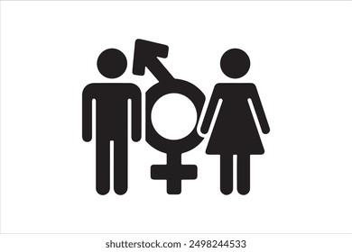 Gender Equality Icon Vector Art And Illustration