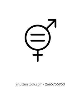  Symbol für Geschlechtergleichstellung, Vektorzeichen