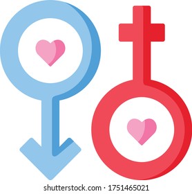 Gender equality illustration vector design