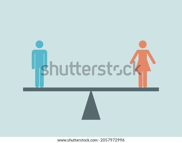 Gender Equality Sexual Equality Sex Ratio Stock Vector Royalty Free