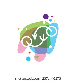 Gender equality symbol icon vector illustration design