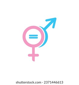 Gender equality symbol icon vector illustration design