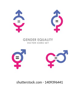 Gender Equality Symbols - 4 Icons