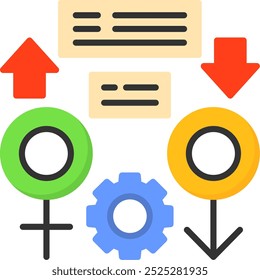Gender Equality Vector Icon Design Symbol