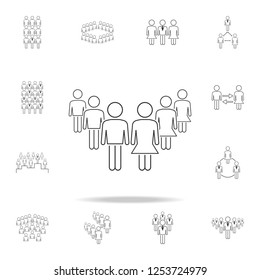 gender equality in work icon. Detailed set of people in work icons. Premium graphic design. One of the collection icons for websites, web design, mobile app
