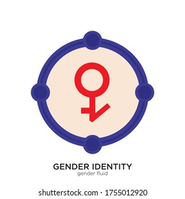 Gender fluid vector illustration flat design