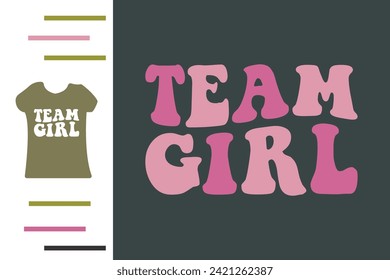 Gender girl t shirt design