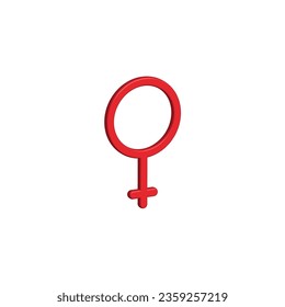 Gender icon 3d vector design