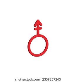 Gender icon 3d vector design