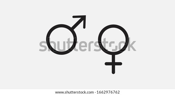 Gender Icon Female Male Sex Icon Stock Vector Royalty Free 1662976762 Shutterstock 